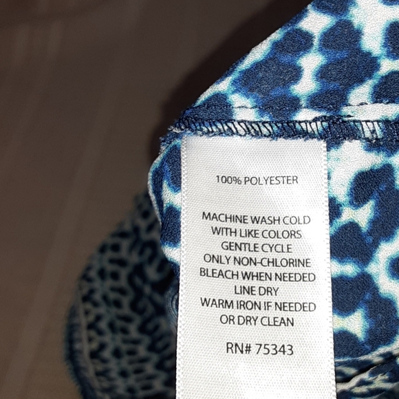 Cynthia Rowley printed top Sz XS - Picture 3 of 4